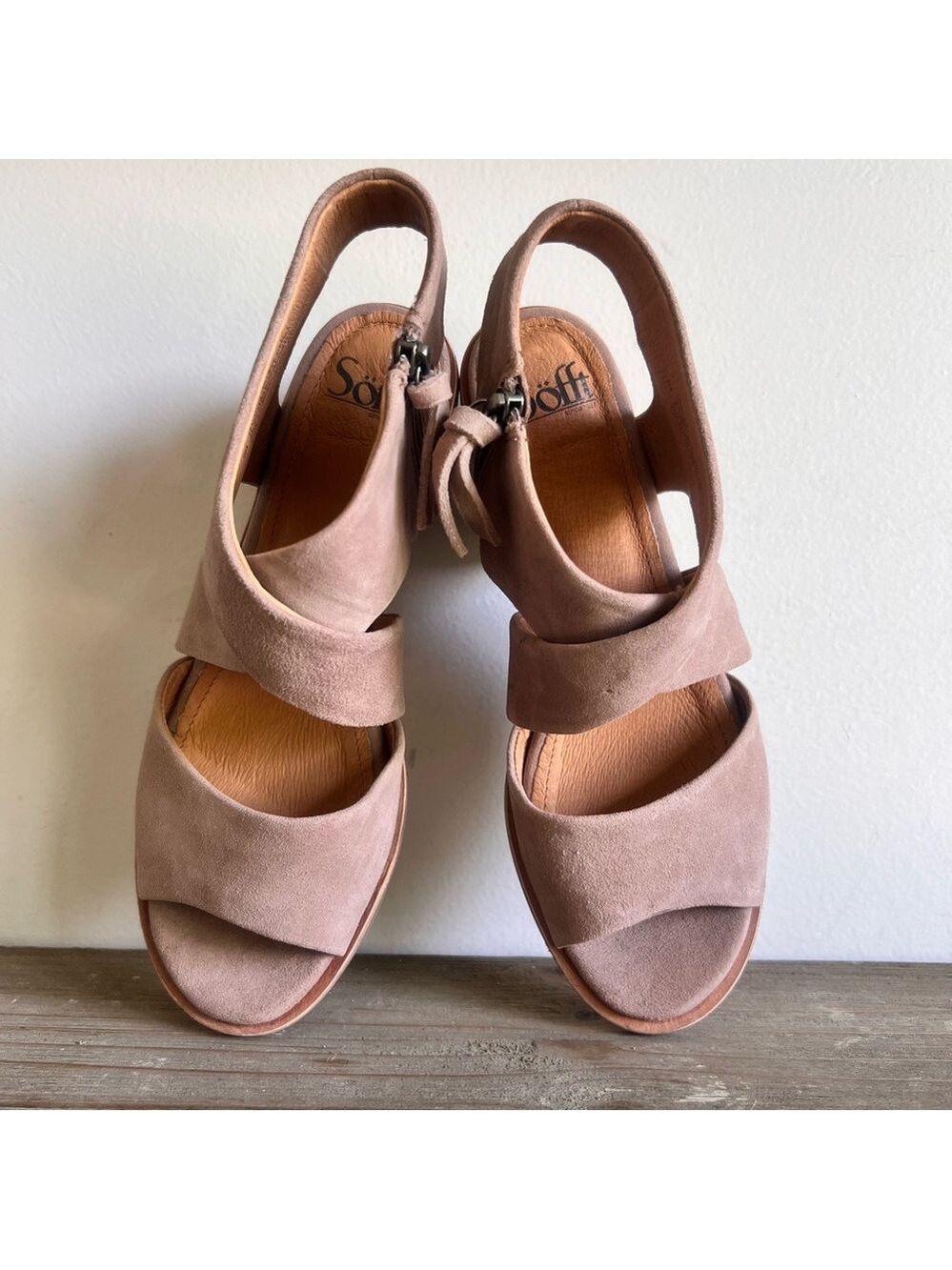Sofft Women's Camille Stone Suede Heeled Shoe Size 9 #211A - Picture 9 of 11